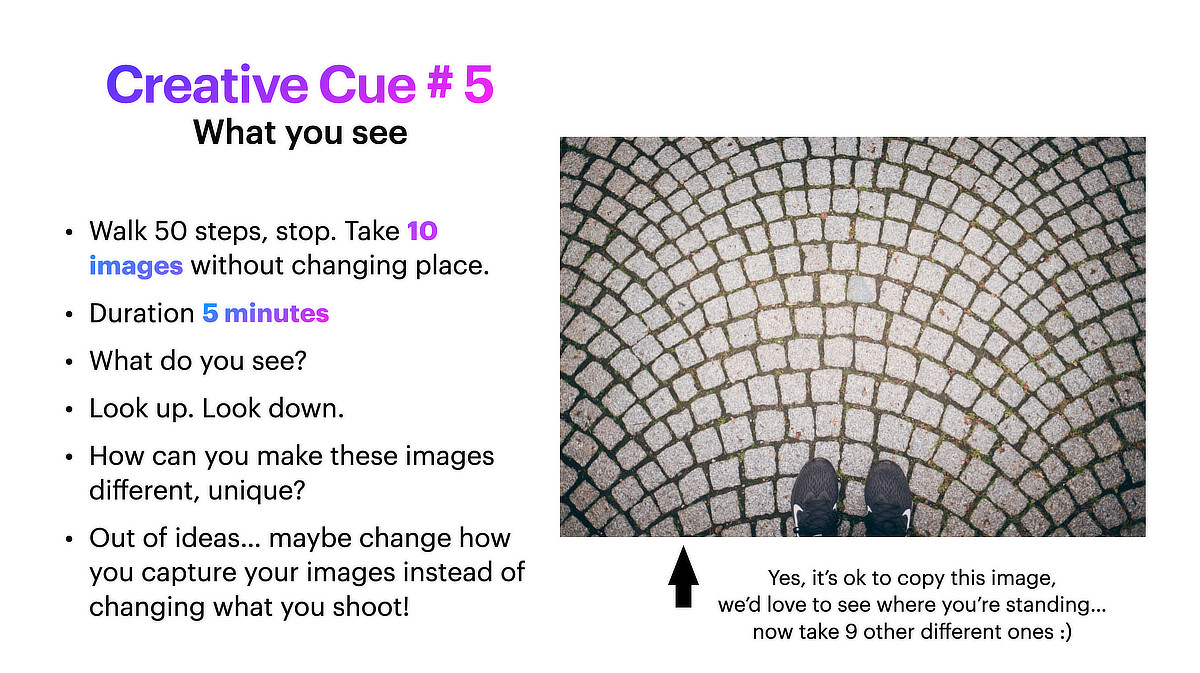 Original reference slide: What you see.